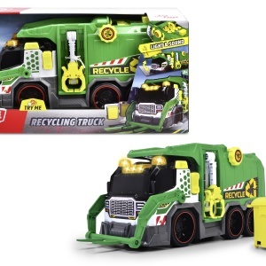 DICKIE TOYS CAMION DE RECICLARE CU LUMINI SI SUNETE 39CM