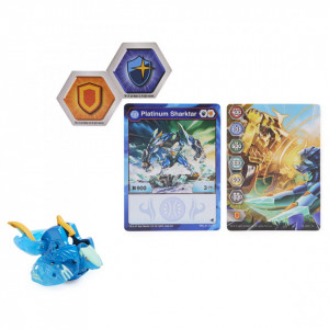 Figurina Metalica Bakugan Evolutions, Sharktar Albastru - Img 2