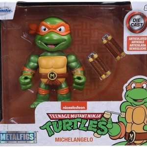 Figurina metalica Simba Michelangelo Testoasele Ninja multicolor 10x20x7.62cm - Img 2