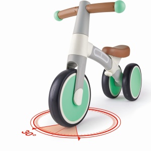 Hape Bicicletă de Echilibru Verde cu 3 Roți – Jucărie Sigură și Educativă - Img 7