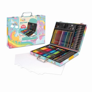 HAPPI HOBBI ART CASE SET DE DESEN DELUXE CU 100 DE ACCESORII UNICORN - Img 4