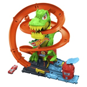 HOT WHEELS CITY SET STATIA DE POMPIERI SI BATALIA CU TREX - Img 2