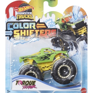 HOT WHEELS MONSTER TRUCK CAMION TORQUE TERROR CU CULORI SCHIMBATOARE SCARA 1:64