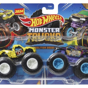 HOT WHEELS MONSTER TRUCK SET 2 MASINI TOTALED SI CRATE DANGER SCARA 1 LA 64