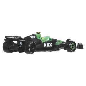 HOT WHEELS PREMIUM REAL RIDERS FORMULA 1 2024 MASINUTA METALICA KICK SAUBER F1 TEAM NUMARUL 5 SCARA 1 LA 64 - Img 3