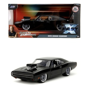 JADA FAST AND FURIOUS MASINUTA METALICA DODGE CHARGER 1970 NEGRU SCARA 1 LA 24 - Img 3