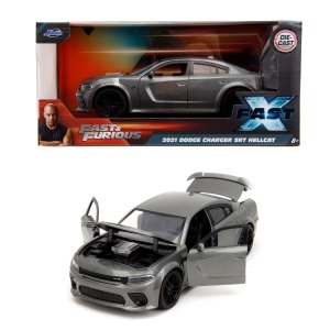 JADA FAST AND FURIOUS MASINUTA METALICA DODGE CHARGER SRT HELLCAT 2021 SCARA 1 LA 24 - Img 3