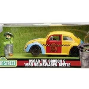 JADA MASINUTA METALICA SESAME STREET 1959 VW BEETLE 1:24