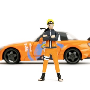 JADA NARUTO SHIPPUDEN SET FIGURINA NARUTO SI MASINUTA METALICA HONDA 2001 S2000 SCARA 1:24 - Img 4