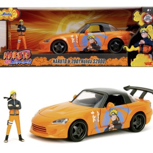 JADA NARUTO SHIPPUDEN SET FIGURINA NARUTO SI MASINUTA METALICA HONDA 2001 S2000 SCARA 1:24 - Img 8