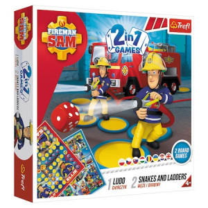 Joc Trefl Fireman Sam, Serpisori si scari Pompierul Sam 2 in 1 - Img 1