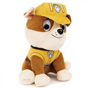Jucarie de plus Paw Patrol - Rubble, 22.8 cm - Img 1