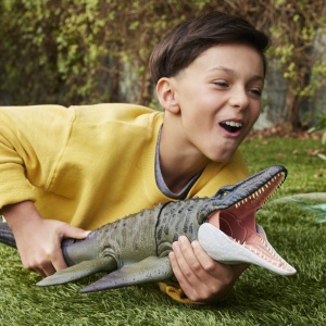 JURASSIC WORLD REBIRTH BITE N BLAST DINOZAUR MOSASAURUS INTERACTIV CU MISCARI SI FUNCTIE SPECIALA 50CM - Img 4