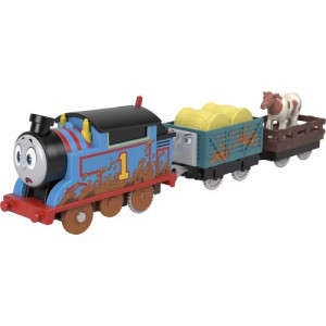 Locomotiva Motorizata Crystal Caves Thomas cu doua vagoane, Thomas si Prietenii - Img 3