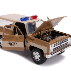 MACHETA METALICA 1980 CHEVY POLICE K5 SCARA 1 LA 24 - Img 9