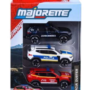 MAJORETTE SET 3 MASINUTE METALICE DACIA DUSTER 7.5CM