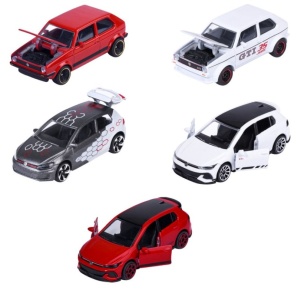 MAJORETTE SET 5 MASINUTE METALICE VOLKSWAGEN GOLF GTI SCARA 1 LA 64 - Img 2