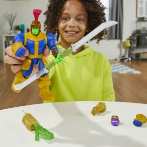 MARVEL AVENGERS MIX MASHERS SET FIGURINA THANOS 12CM SI ACCESORII - Img 4