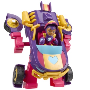 MARVEL IRON MAN SI PRIETENII SAI UIMITORI SET VEHICUL 2 IN 1 SI FIGURINA IRON HEART - Img 7