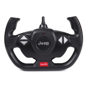 MASINA CU TELECOMANDA JEEP WRANGLER JL NEGRU CU SCARA 1 LA 14 - Img 7