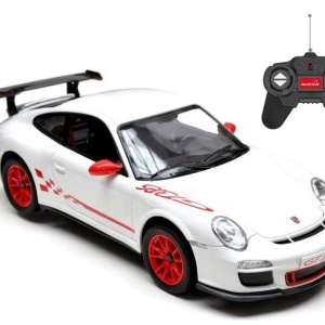 MASINA CU TELECOMANDA PORSCHE GT3 RS ALB CU SCARA 1 LA 24