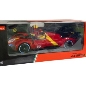 Masina cu telecomanda Rastar Ferrari 499P, 1:14, rosie, 43x25.5x17.5cm  - Img 2