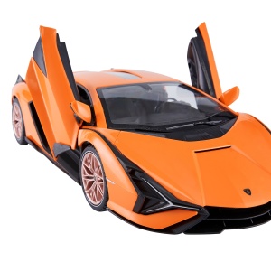 Masina cu telecomanda Rastar Lamborghini Sian portocalie, scara 1:14, 35.5x16.3x8.2cm - Img 6