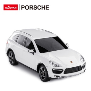 Masina cu telecomanda Rastar Porsche Cayenne Turbo alba, scara 1:24, 20.2x8.1x7.1cm - Img 9