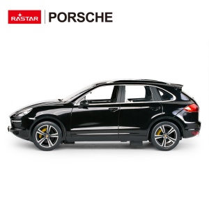 Masina cu telecomanda Rastar Porsche Cayenne Turbo, scara 1:14, negru, 34.6x13.9x12.2cm - Img 6