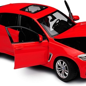 MASINUTA METALICA BMW X6M ROSU SCARA 1 LA 24 - Img 3