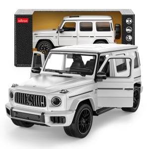 Masinuta metalica Mercedes AMG G63 Alb, scara 1:24, 18.8x8.4x5.3cm