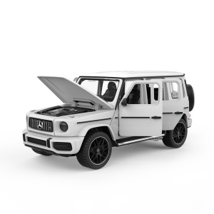 Mașinuță metalică Rastar Mercedes Benz AMG G63 alb, 1:32, 19x9.5x8.5cm - Img 7