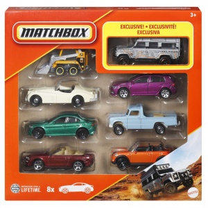 MATCHBOX SET 8 MASINUTE METALICE EXCLUSIV LAND ROVER 110 SCARA 1 LA 64