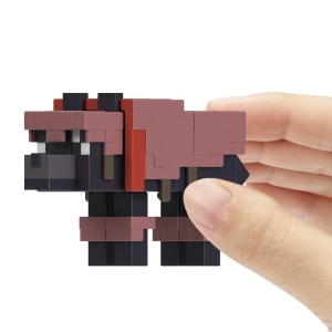 MINECRAFT CRAFT A BLOCK FIGURINA TAMED WOLF 8CM - Img 7