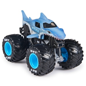 MONSTER JAM MASINUTA METALICA MEGALODON SCARA 1 LA 64 - Img 3