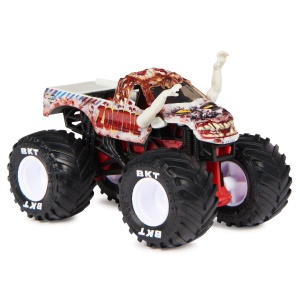 MONSTER JAM MASINUTA METALICA ZOMBIE SERIA 28 SCARA 1 LA 64 - Img 2
