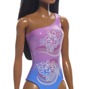 PAPUSA BARBIE BRUNETA CU COSTUM DE BAIE IN DOUA CULORI - Img 6
