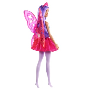 Papusa Barbie Dreamtopia, Zana cu Par Mov - Img 4