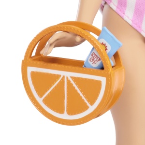 Papusa Barbie Malibu, accesorii plaja, 32.5x12.5x5.5cm, set - Img 6