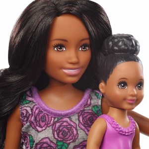 PAPUSA BARBIE MAMICA BRUNETA CU BEBELUS - Img 9