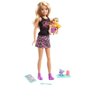 Papusa Barbie Skipper You Can Be Anything, Babysitter Blonda si Bebelus - Img 7