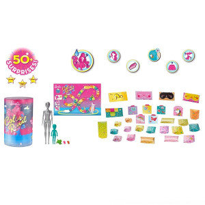 Papusa Barbie, Ultimate Color Reveal, 50 de accesorii secrete - Img 3