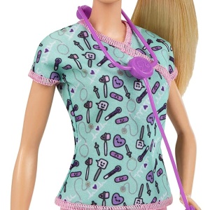 Papusa Barbie You Can Be Anything Cariere, Asistenta Medicala - Img 5