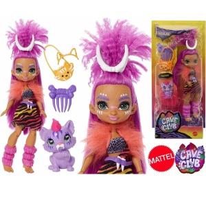 Papusa Cave Club Roaralai cu animalut Ferrell – Jucărie originală Mattel