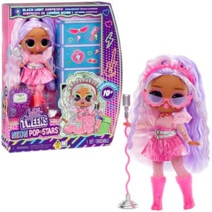 Papusa L.O.L. Surprise Tweens Neon Pop Stars, Kitty K
