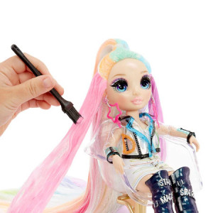 Papusa Rainbow High Amaya Raine cu accesorii pentru coafura - Img 11