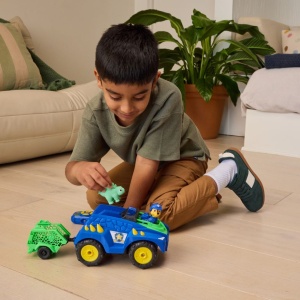 PATRULA CATELUSILOR FILMUL CU DINOZAURI SET VEHICUL DINO RC CU TELECOMANDA FIGURINA CHASE SI ACCESORII - Img 4