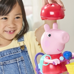 PEPPA PIG SET GATA DE PEDALAT PAPUSA PEPPA CU BICICLETA SI ACCESORII - Img 5