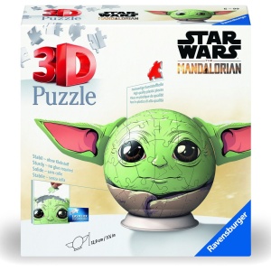 PUZZLE 3D GLOB STAR WARS THE MANDALORIAN GROGU CU URECHI