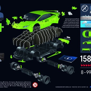 PUZZLE 3D ICONICS LAMBORGHINI HURACAN EVO VERDE - Img 4